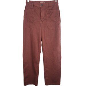 Casual Brown Straight Leg Trouser Pants size 4